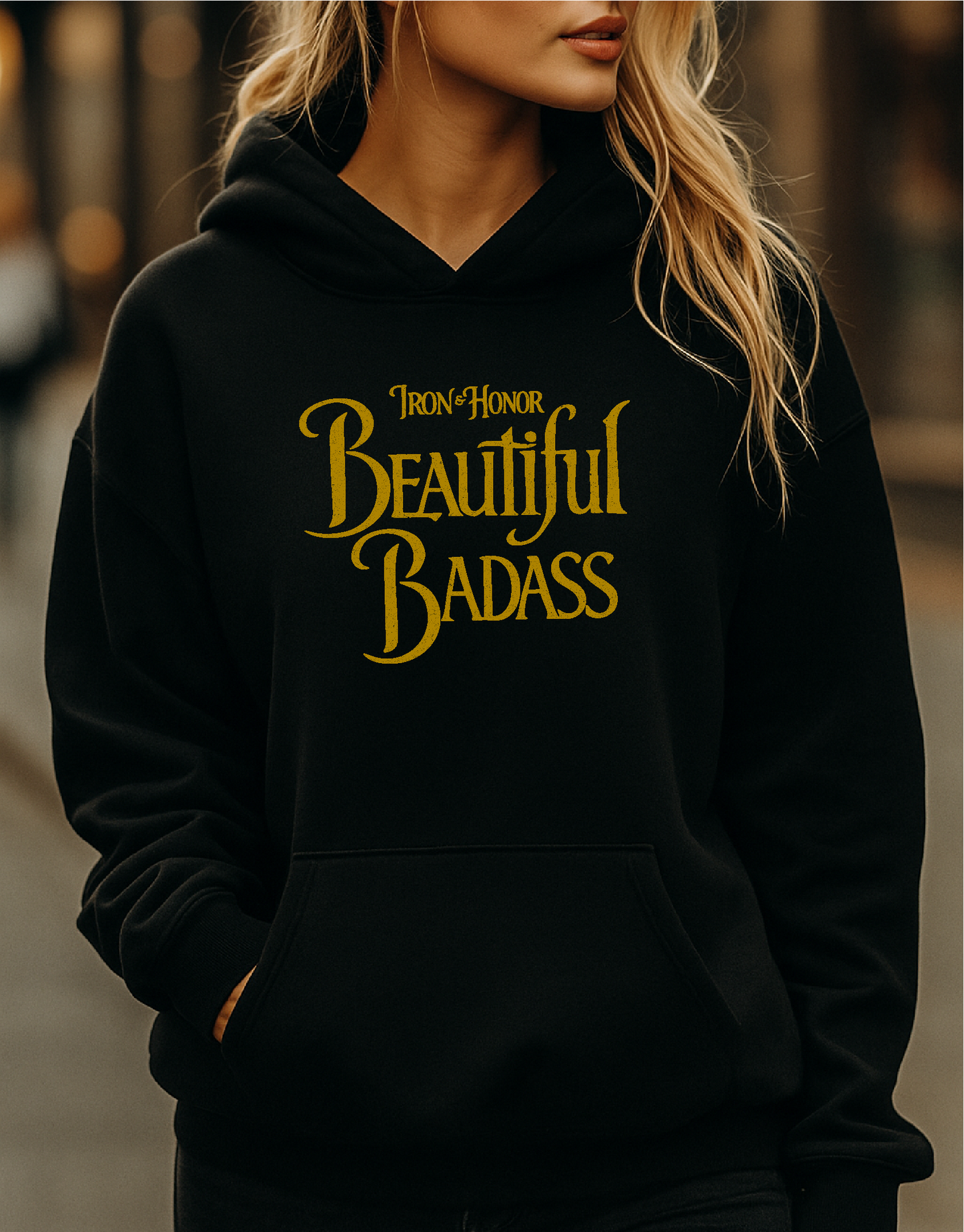 BEAUTIFUL BADASS WOMENS HOODIE