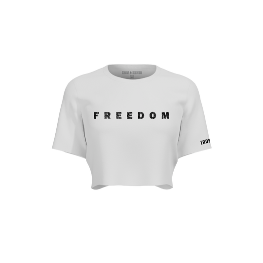 FREEDOM OVERSIZE CROP TEE