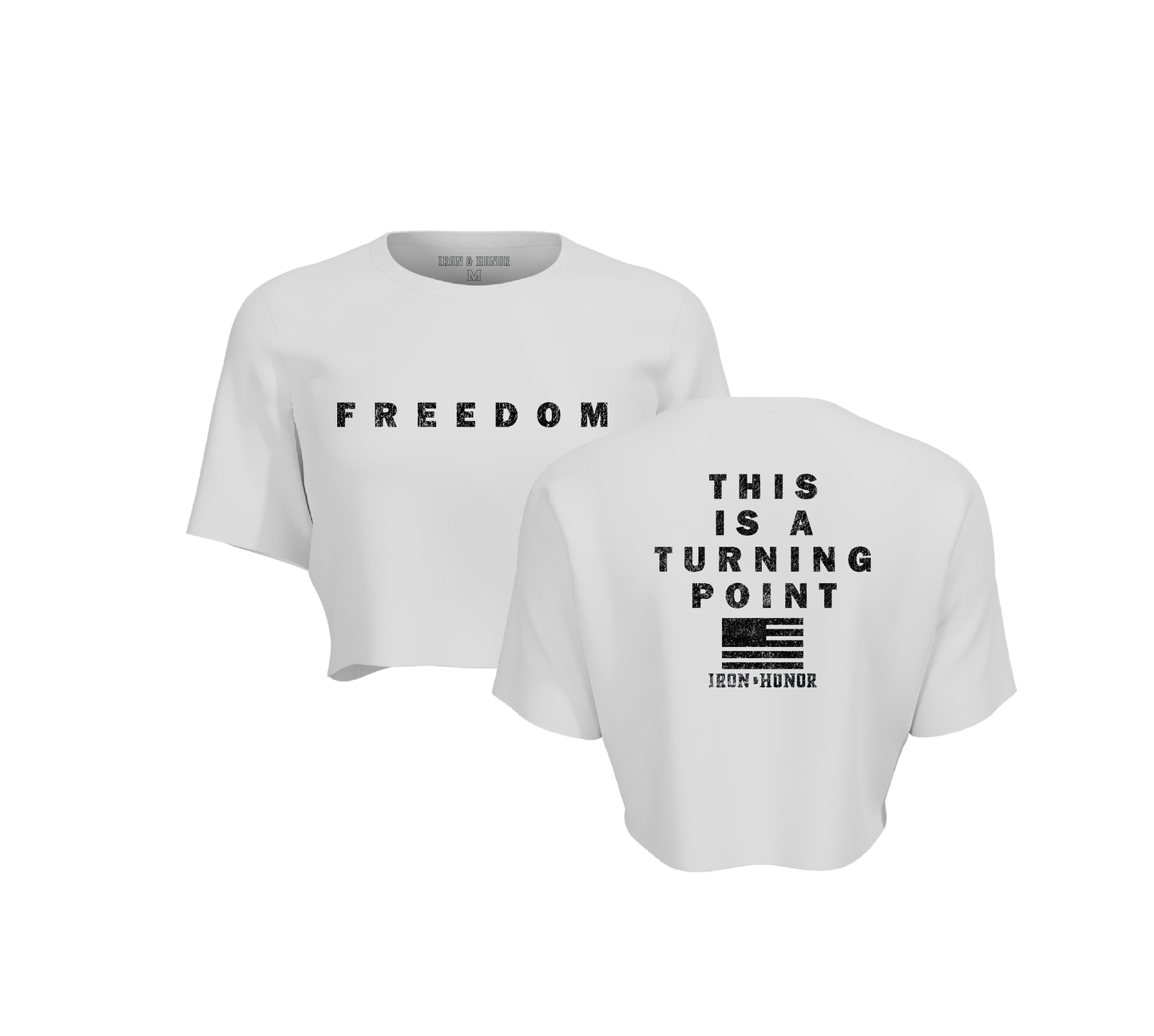 FREEDOM OVERSIZE CROP TEE
