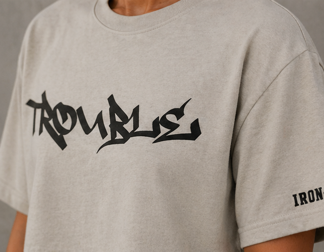TROUBLE OVERSIZED TEE