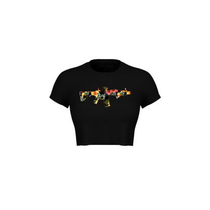 TROPICAL AR CROP TEE
