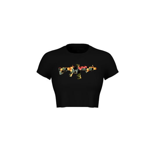TROPICAL AR CROP TEE