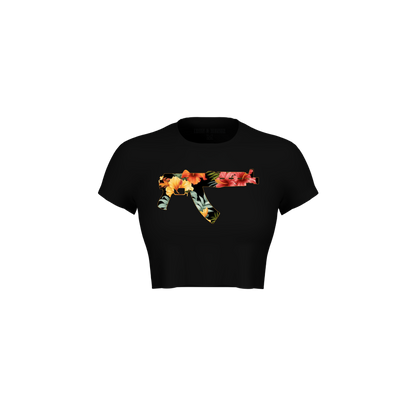 TROPICAL AK CROP TEE