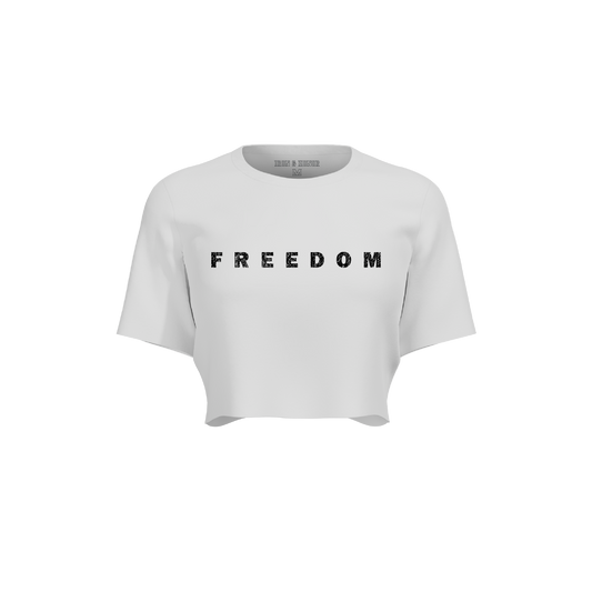 FREEDOM OVERSIZE CROP TEE