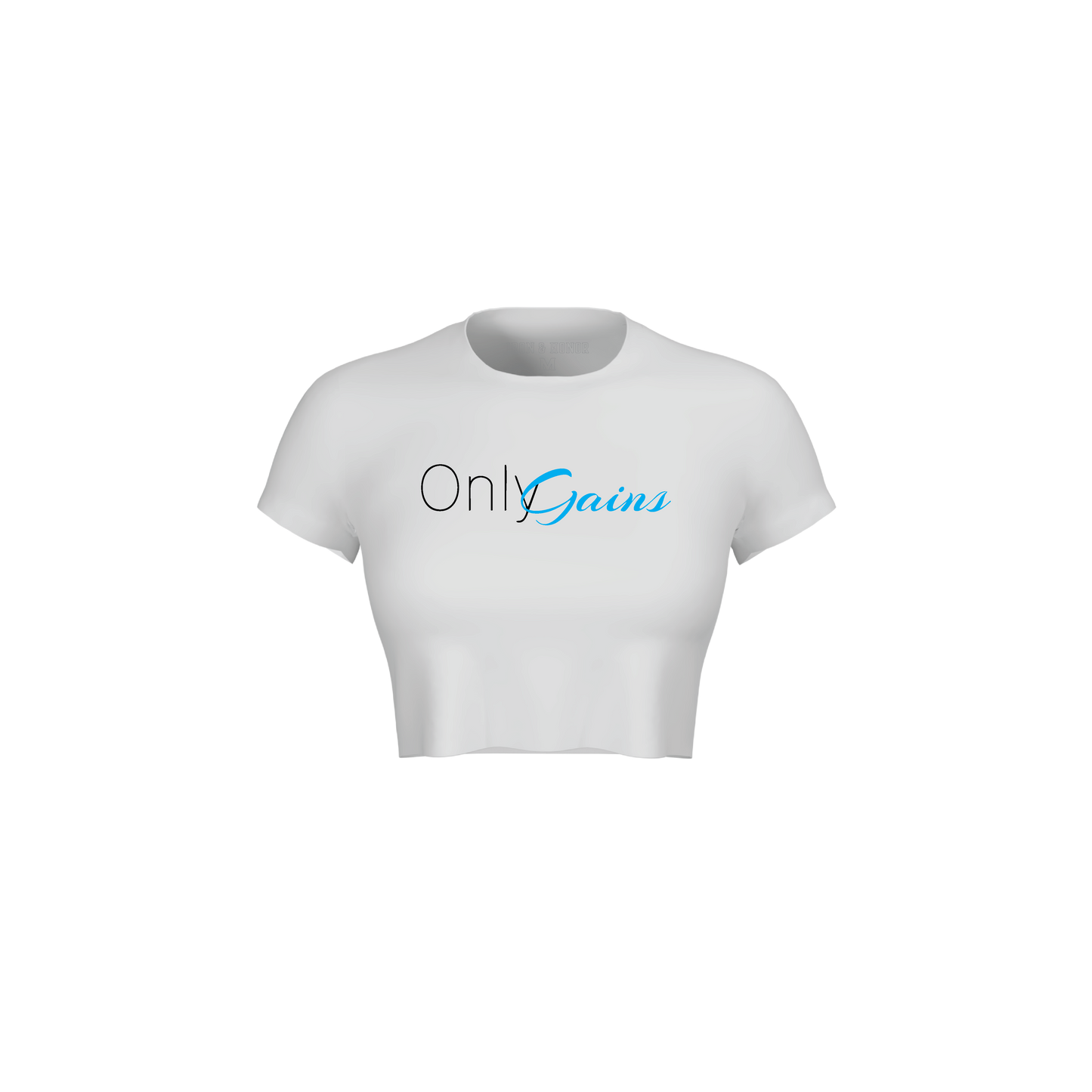 ONLY GAINS CROP TEE