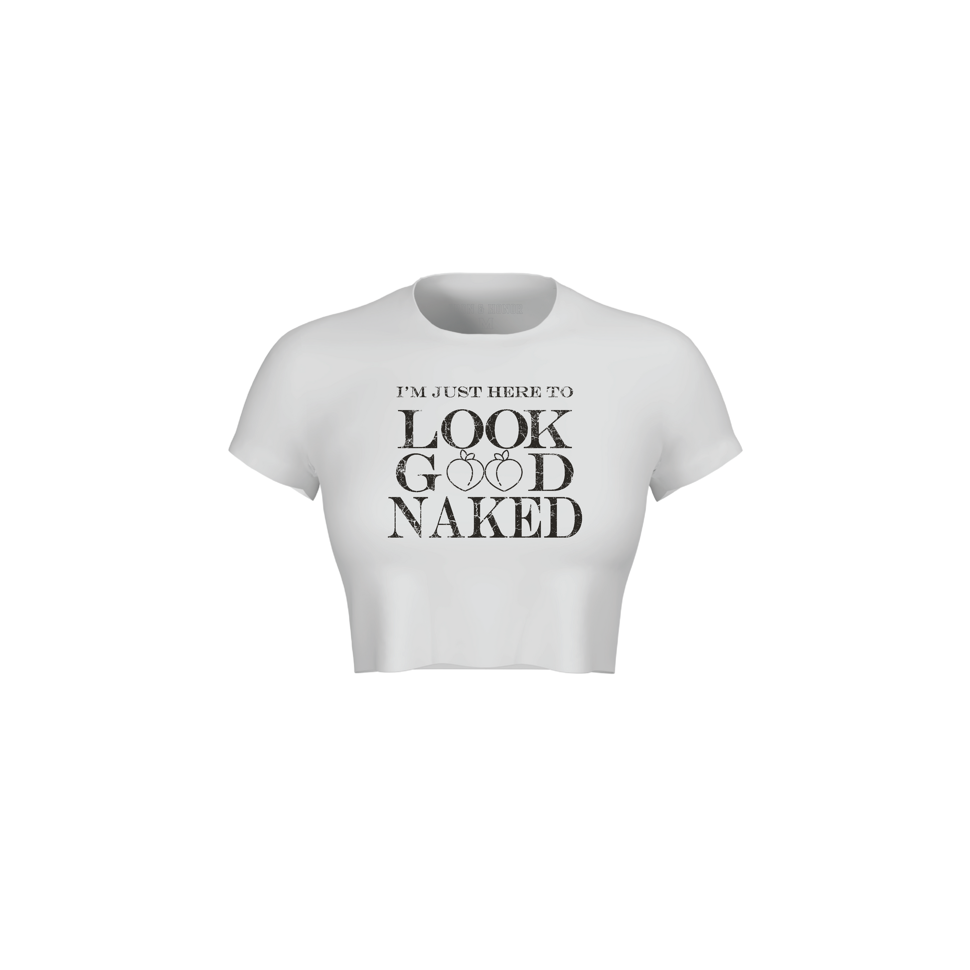 LOOK GOOD NAKED CROP TEE