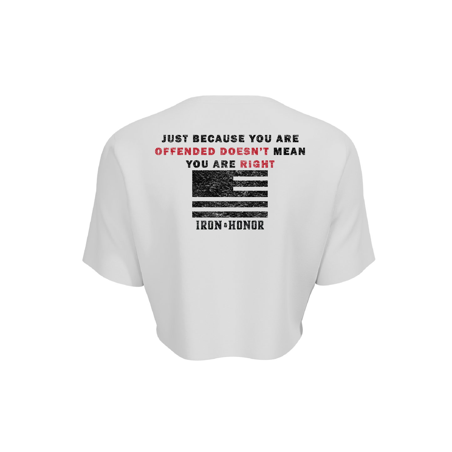 FREEDOM OFFENDED OVERSIZE CROP TEE