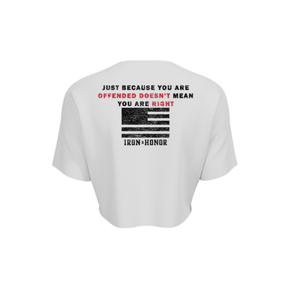 FREEDOM OFFENDED OVERSIZE CROP TEE