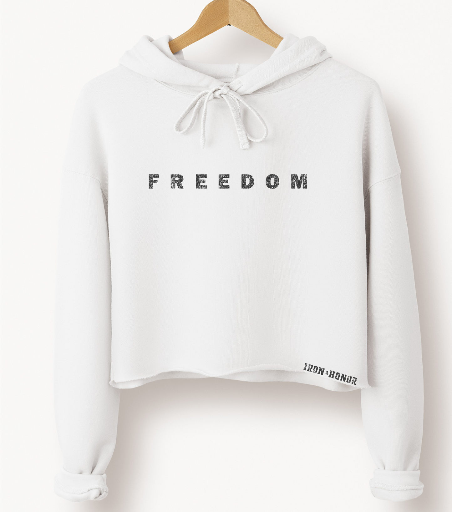 CROP FREEDOM  HOODIE