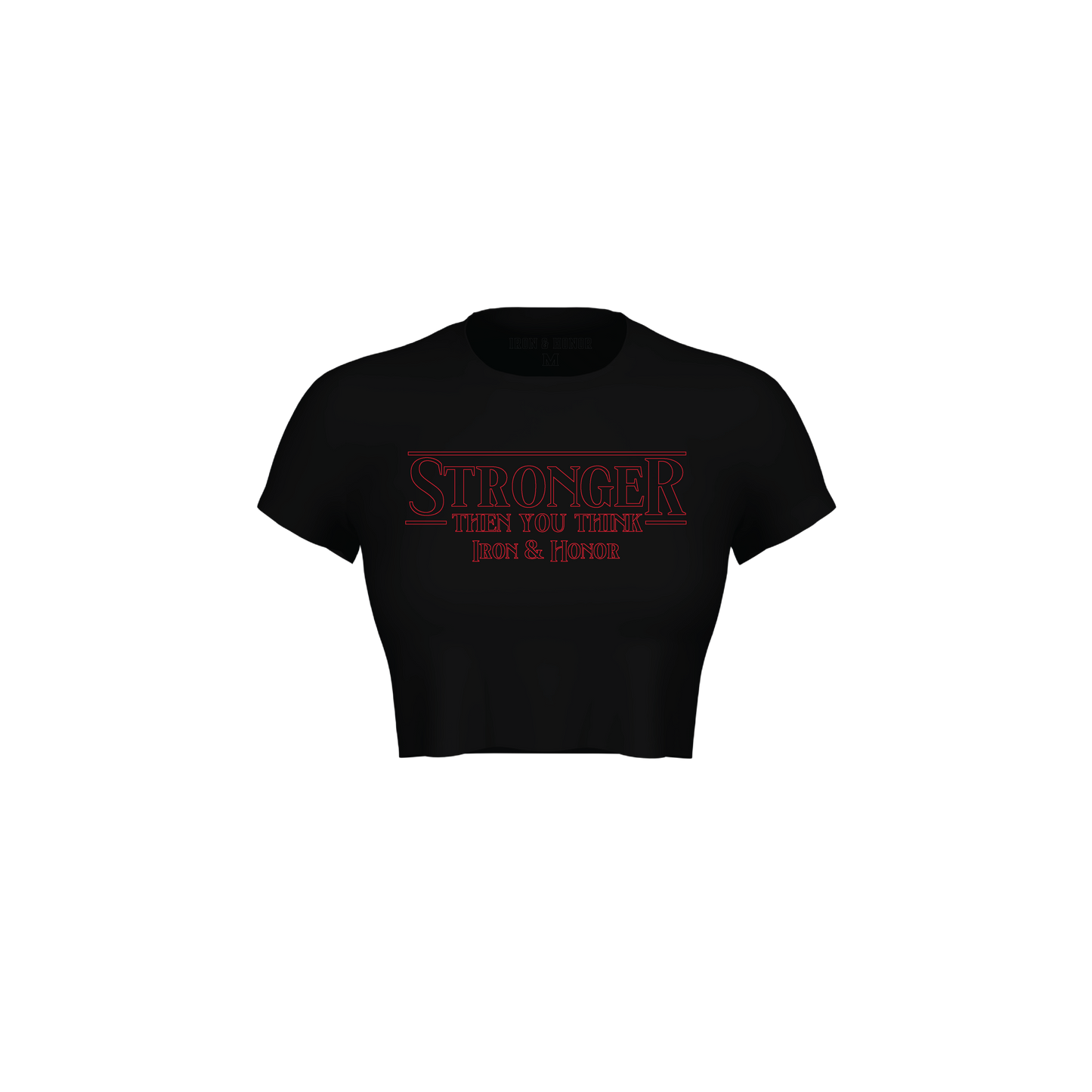 STRONGER THAN YOU THINK CROP TEE
