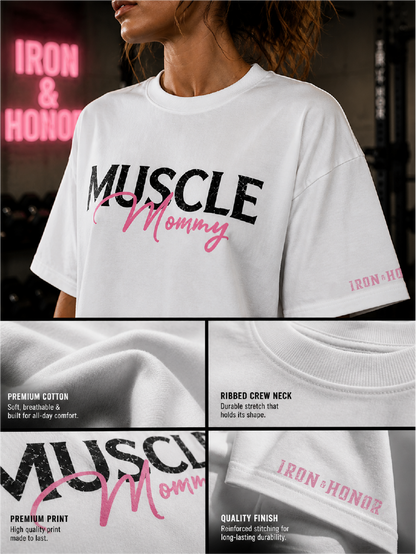 MUSCLE MOMMY OVERSIZED CROP