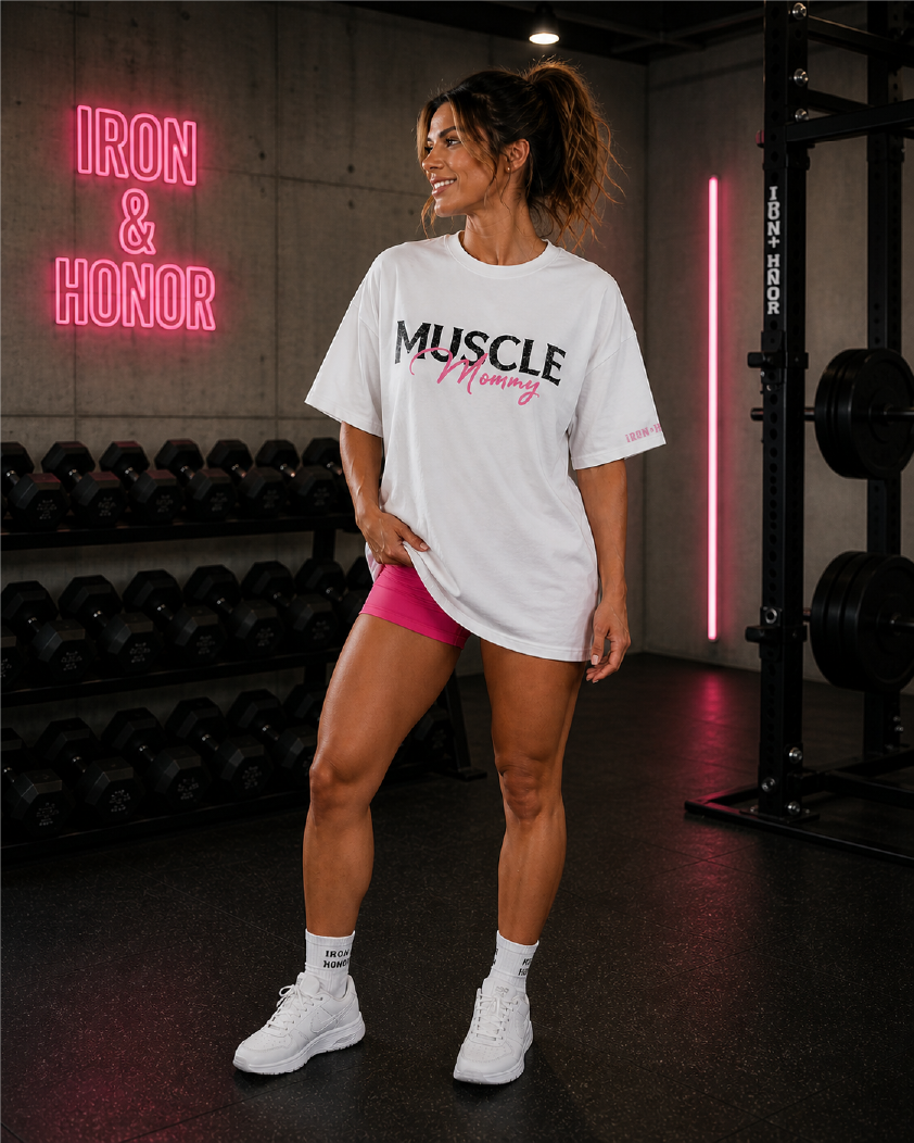 MUSCLE MOMMY OVERSIZED CROP