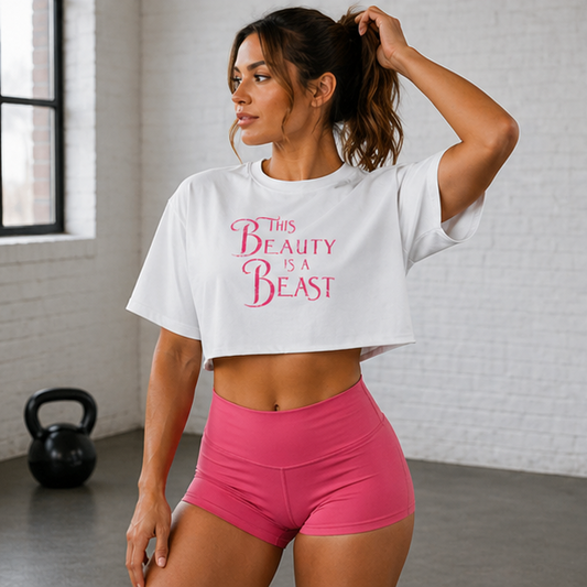 THIS BEAUTY IS A BEAST OVERSIZED TEE