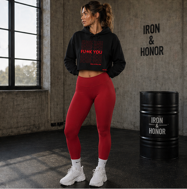 HAVE A NICE DAY CROP HOODIE