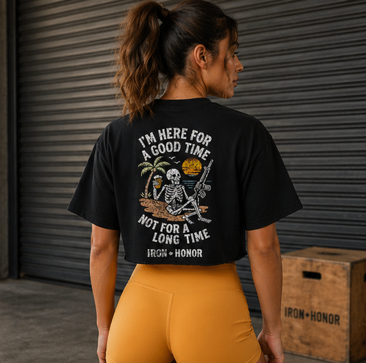 HERE FOR A GOOD TIME OVERSIZED TEE