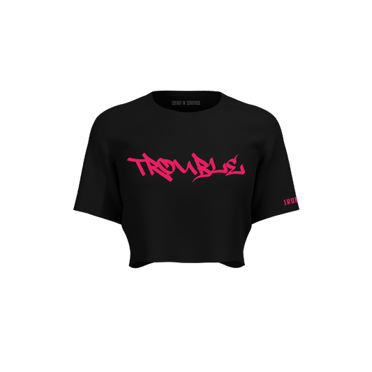 TROUBLE OVERSIZED CROP