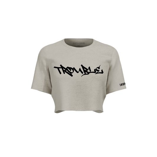 TROUBLE OVERSIZED CROP